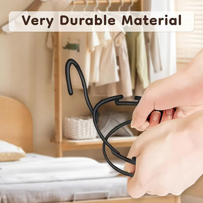 10 pcs Large Capacity Hard Plastic Hangers