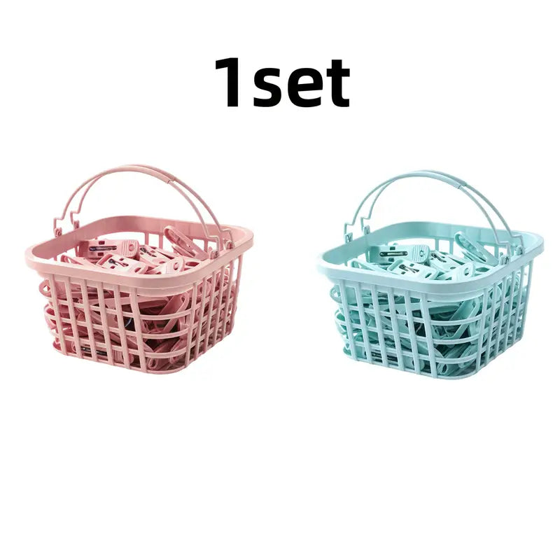 2pcs Set of 60 Durable Plastic Clothespins