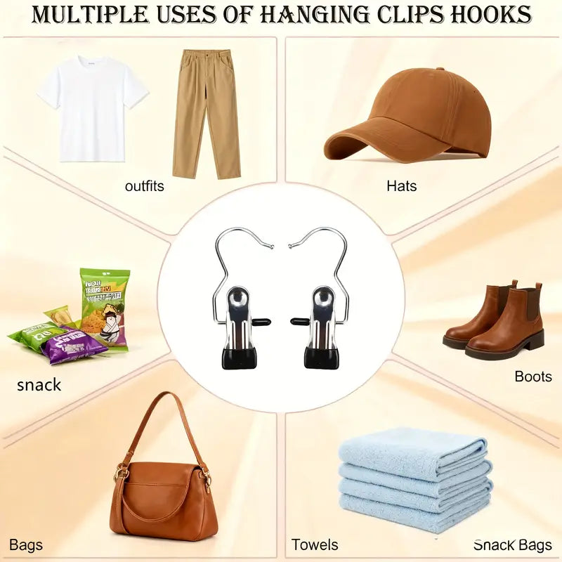 30 pcs Stainless Steel Clothes Pins Set