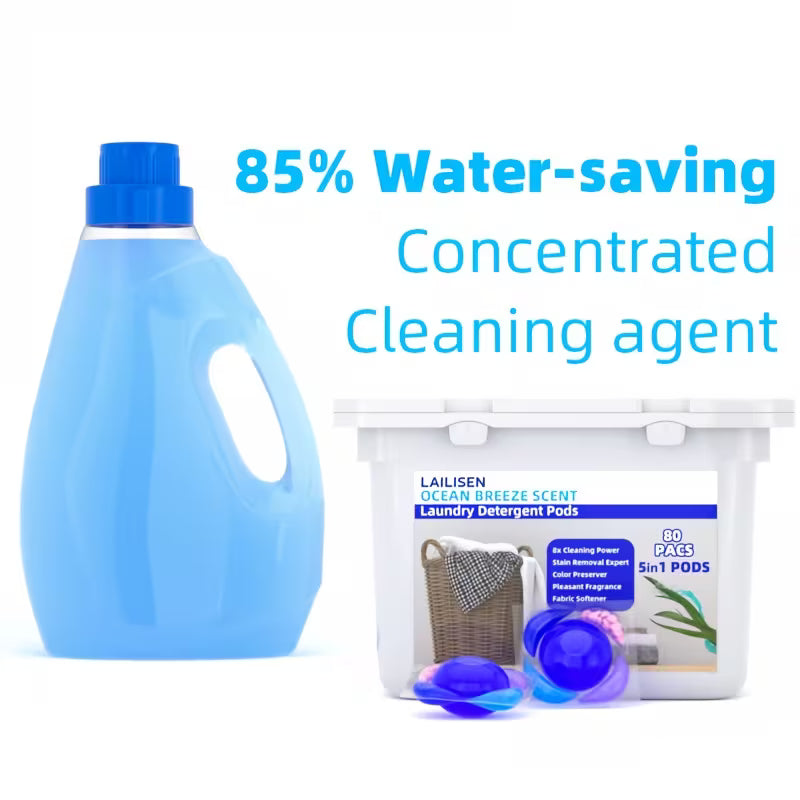 20/50/80 Laundry Detergent Capsules Fragrance Beads