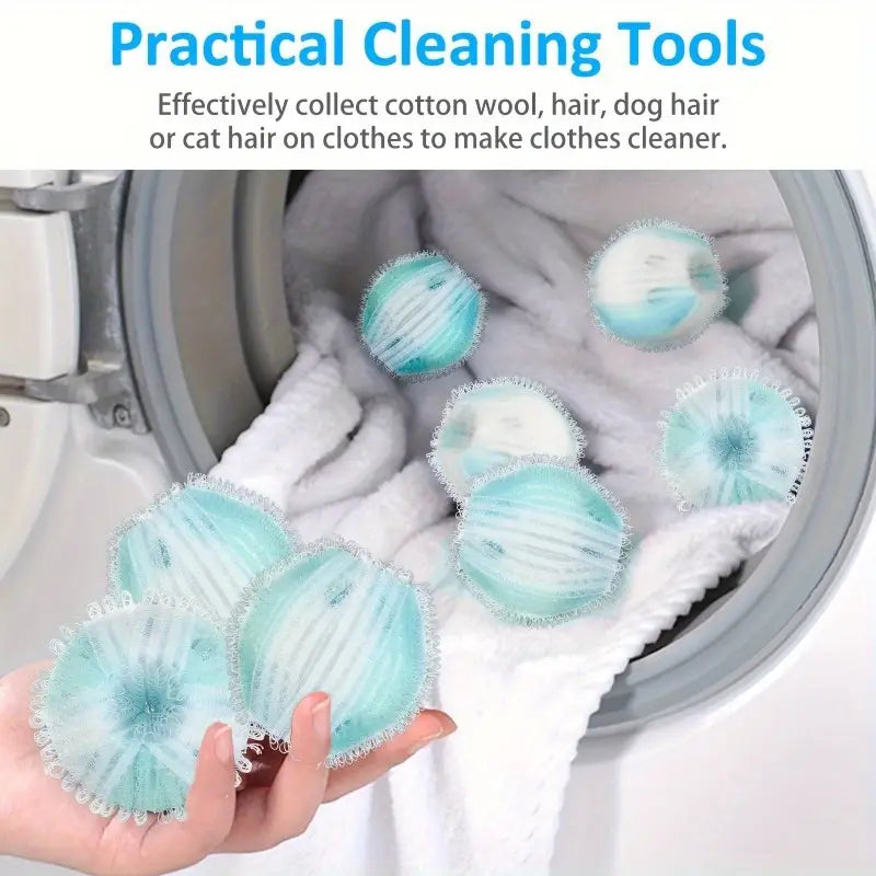 Reusable laundry hair remover balls for washing machines 6 Pcs
