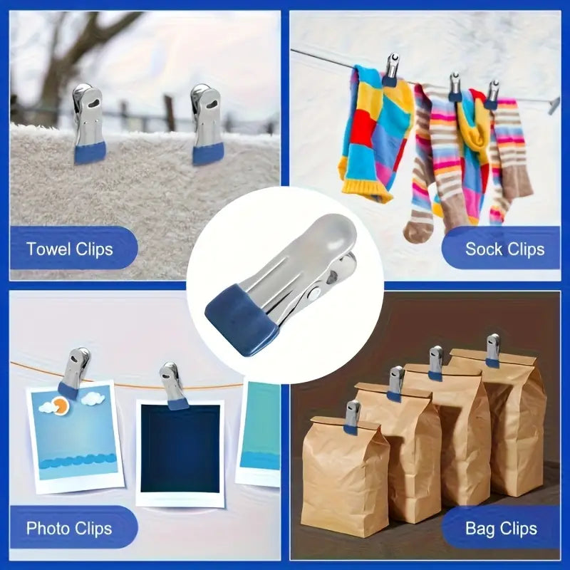 20 pcs Heavy Duty Stainless Steel Clothes Pegs