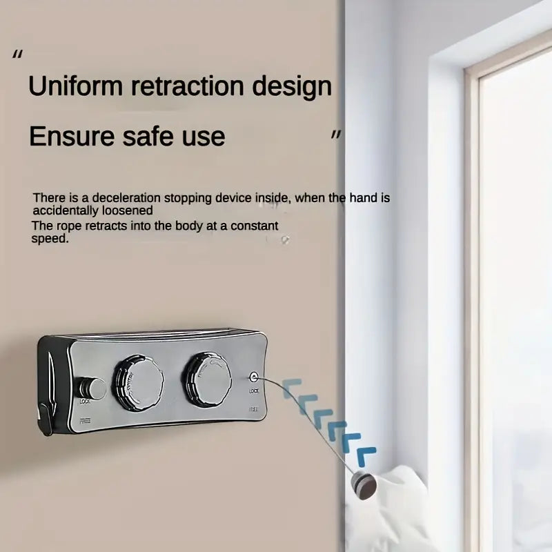 Retractable Double-Line Clothes Drying Rack 5.1 meter