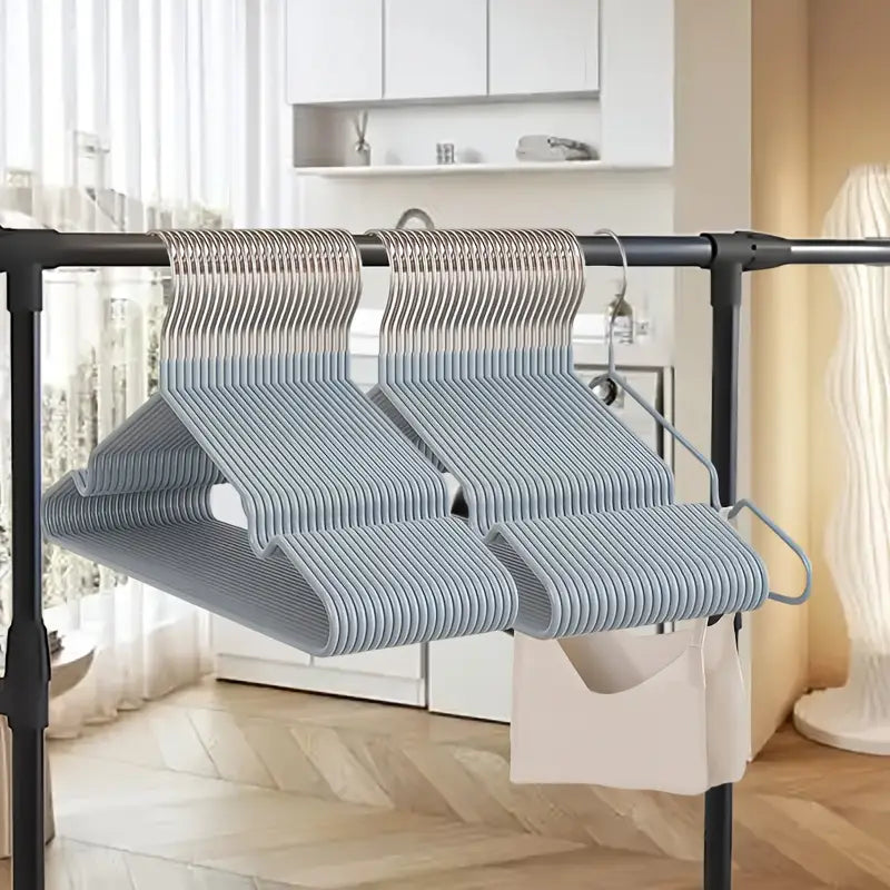 20 Stainless steel clips and 10 nano anti slip metal hangers