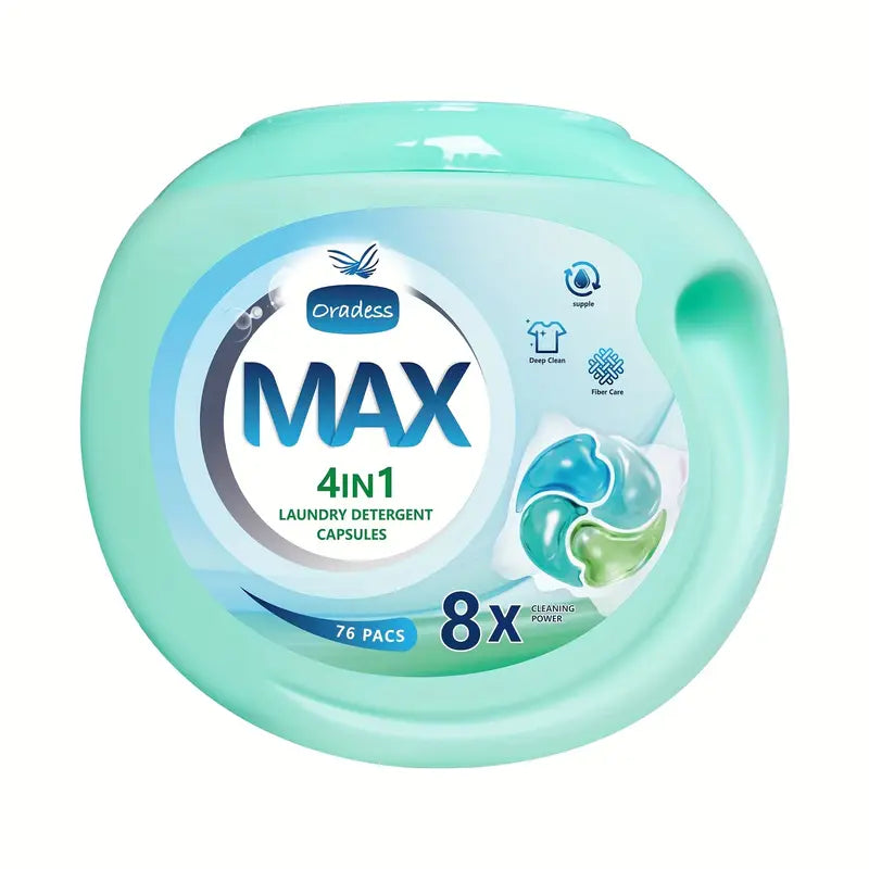 76 Pieces Laundry Detergent Capsules MAX