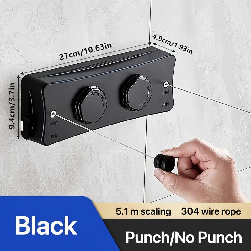 Retractable Double-Line Clothes Drying Rack 5.1 meter