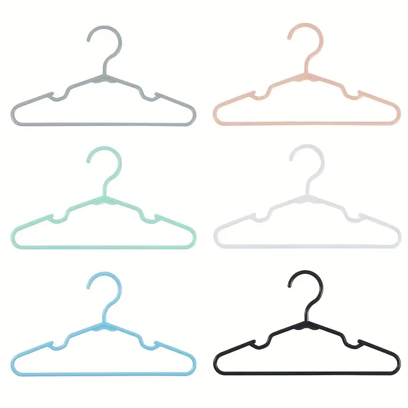 10 pcs Large Capacity Hard Plastic Hangers