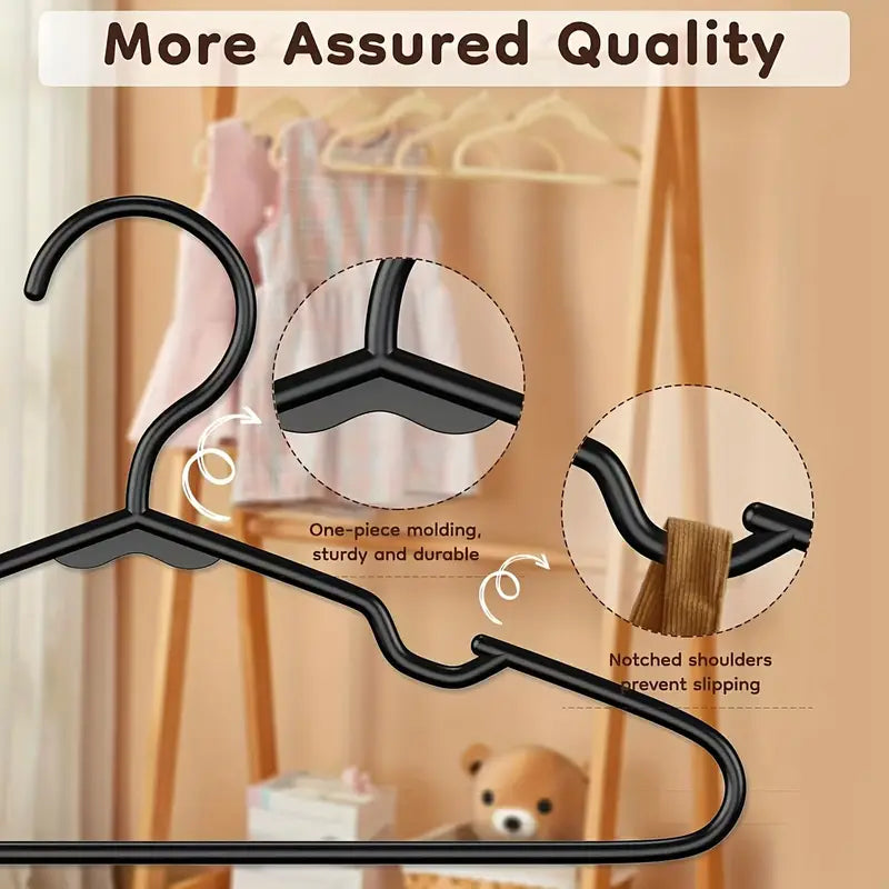 10 pcs Large Capacity Hard Plastic Hangers