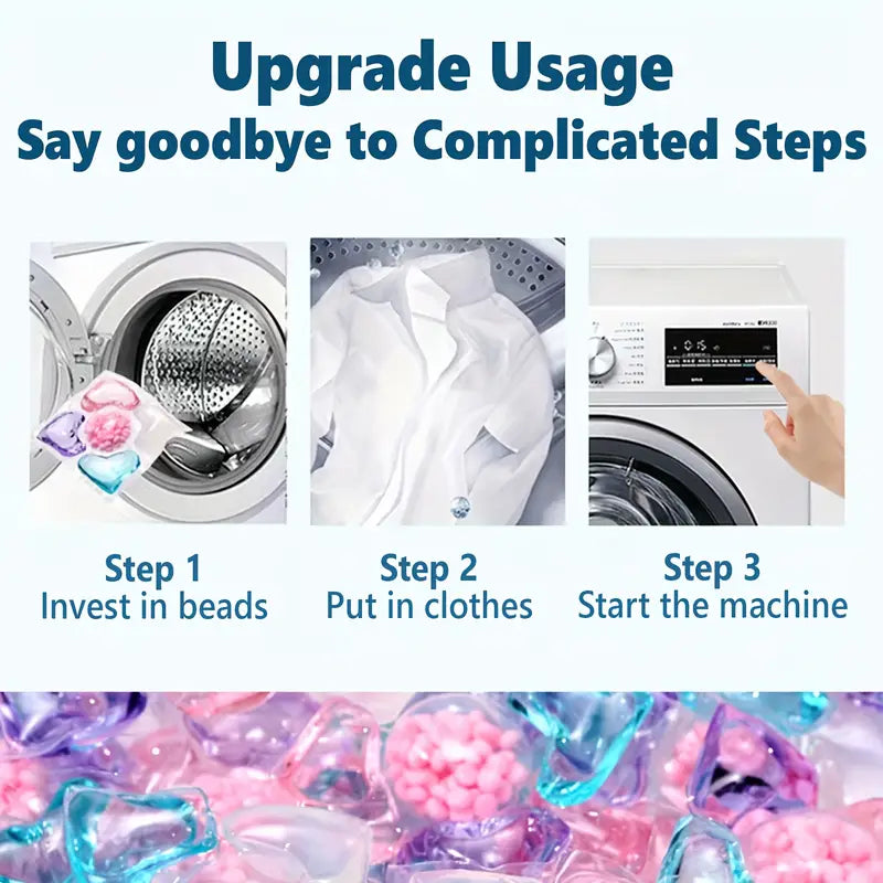 129 Pieces Laundry Detergent Pods 5 in 1 Multi-Purpose