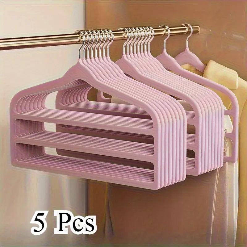 Flocking Pants hanger Rack 5 Pcs
