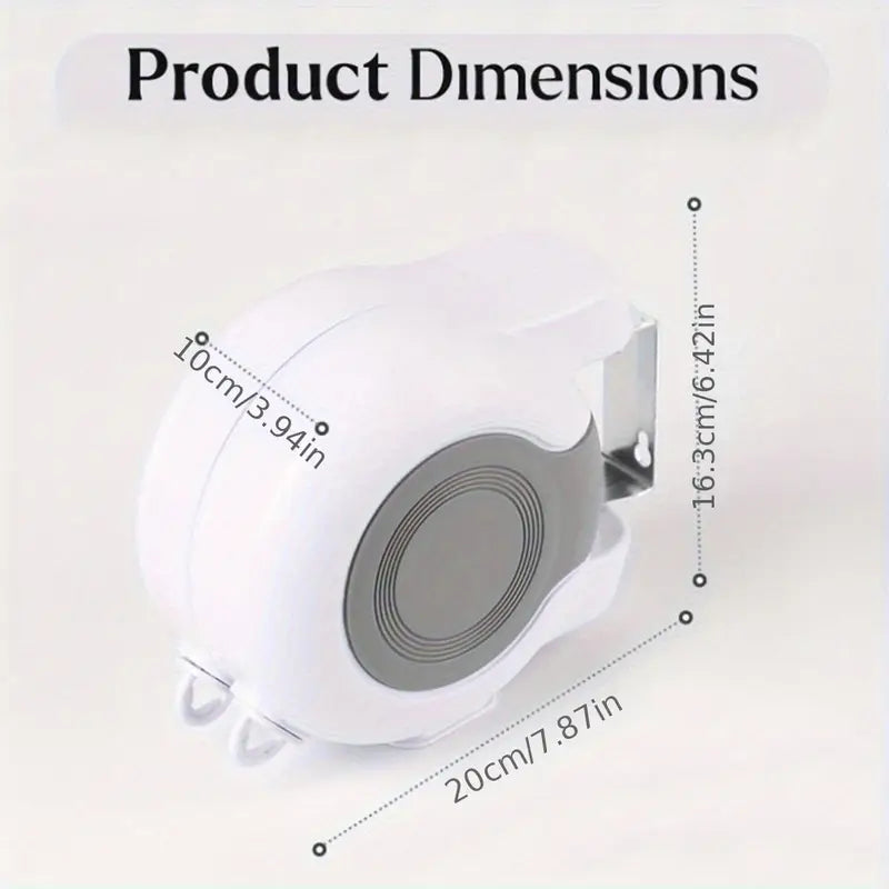Long Heavy-Duty Clothes Drying Rack with Retractable Design