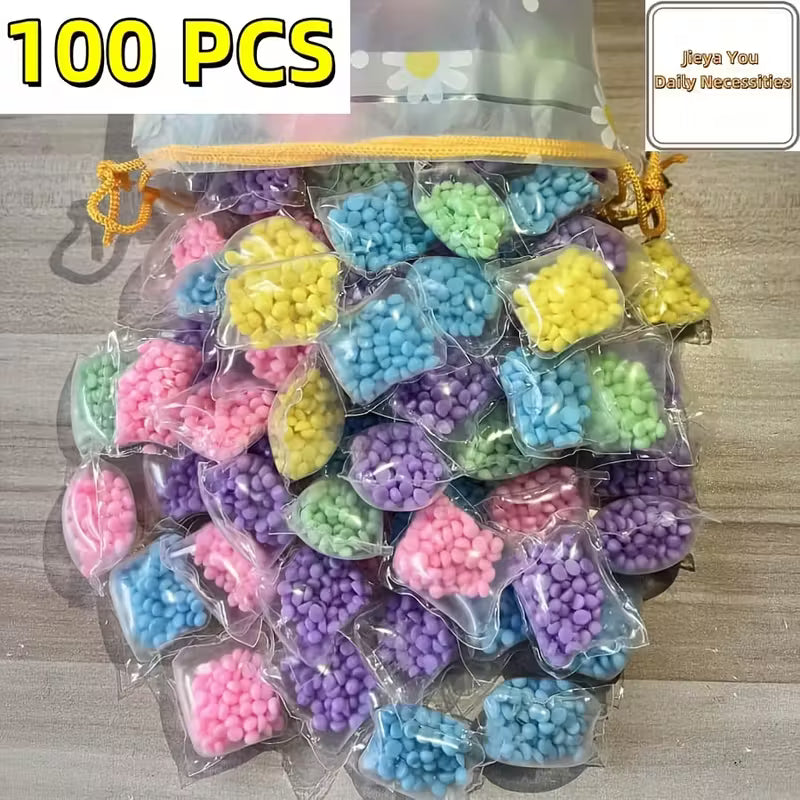 Value Pack 5 Colors in 1 Granular Laundry Beads 100 pcs