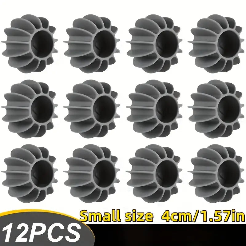 Heavy-Duty Silicone Laundry Helper 12 Pcs