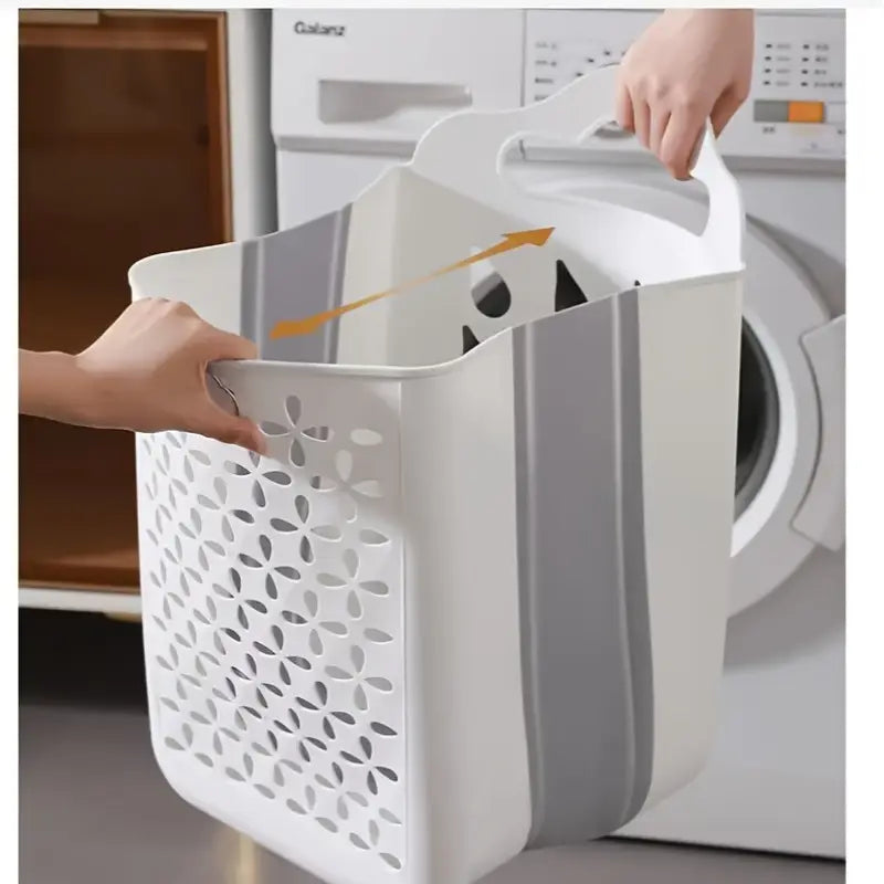 Space-Saving Foldable Laundry Basket