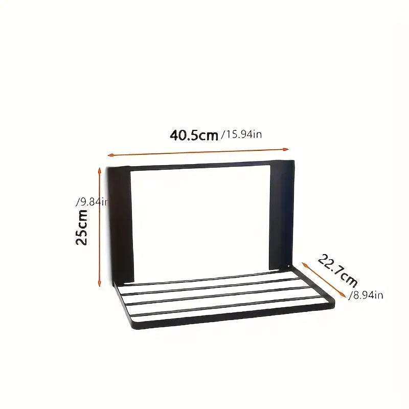 Modern Metal Wall-Mounted Corner Shelf 1 Pcs