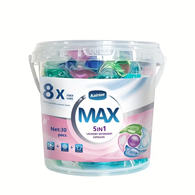 R375.00! 30 5 in 1 Laundry Detergent Pads, MAX Edition