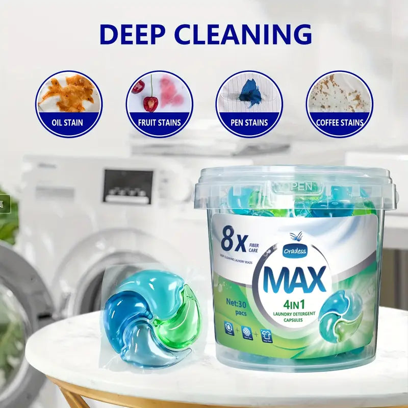 Laundry Detergent Pods MAX Deep Cleaning
