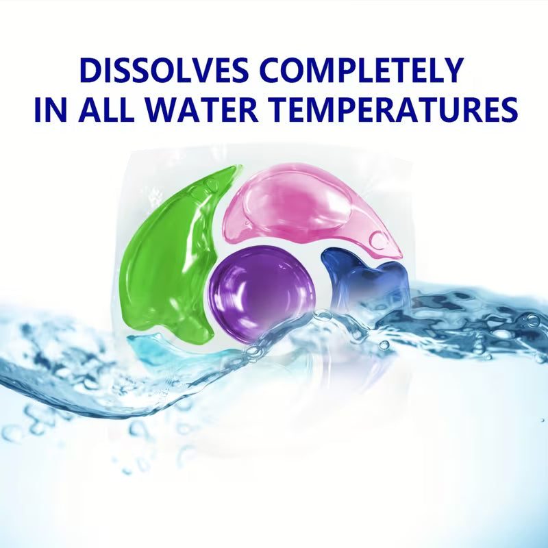 76 MAX Laundry Detergent Beads, 5-In-1 Function Deep Cleansing
