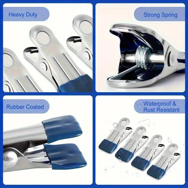 20 pcs Heavy Duty Stainless Steel Clothes Pegs