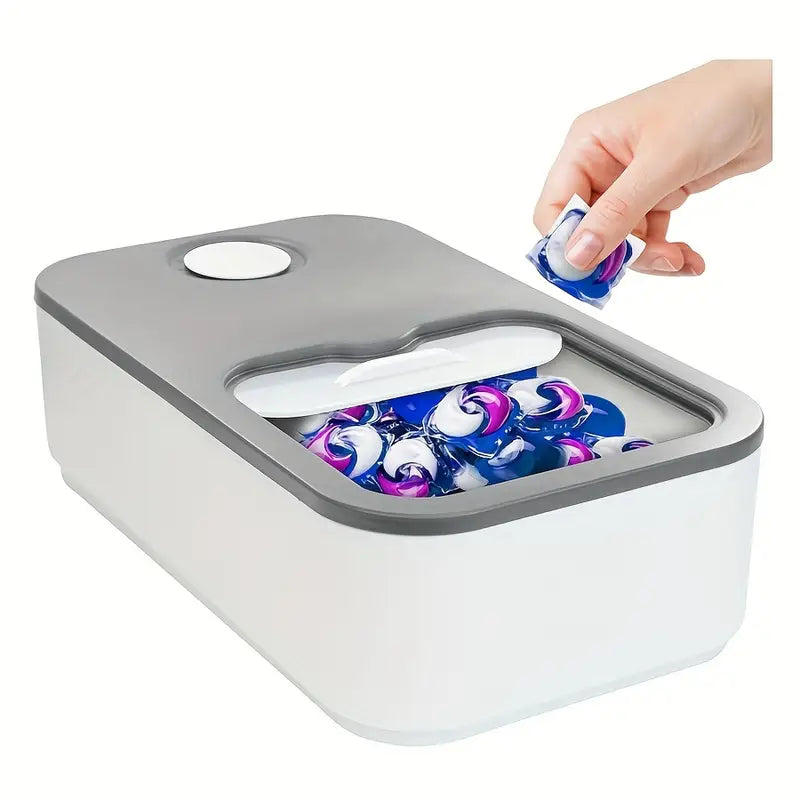Laundry Pod Container with Slide Lid