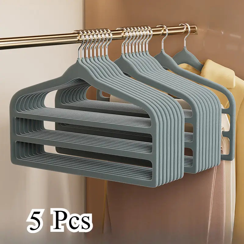 Flocking Pants hanger Rack 5 Pcs