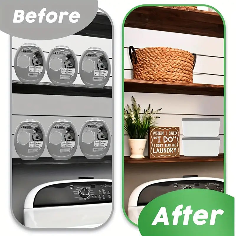 Laundry Pod Container with Slide Lid