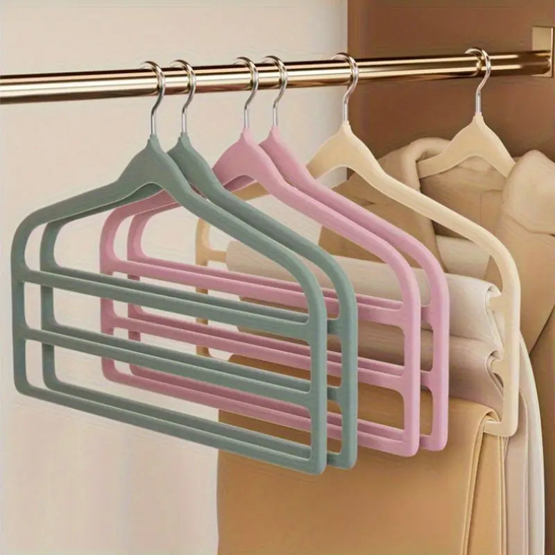 Flocking Pants hanger Rack 5 Pcs
