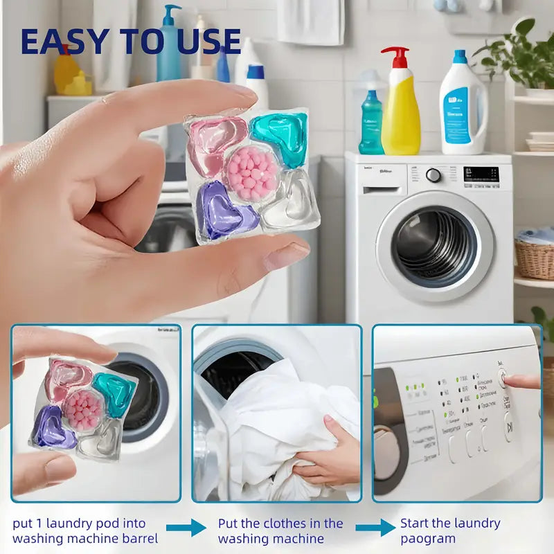 60 Pieces Laundry Multi-Function 5-in-1 Detergent