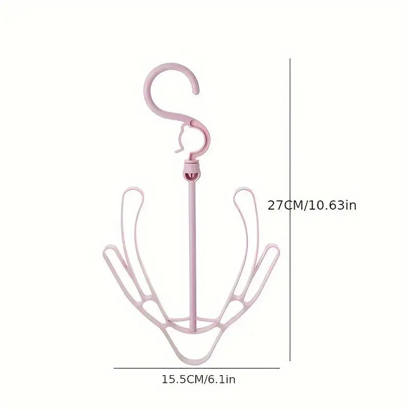 Rotating Wall-Mounted Drying Racks with Hooks 2 Pcs