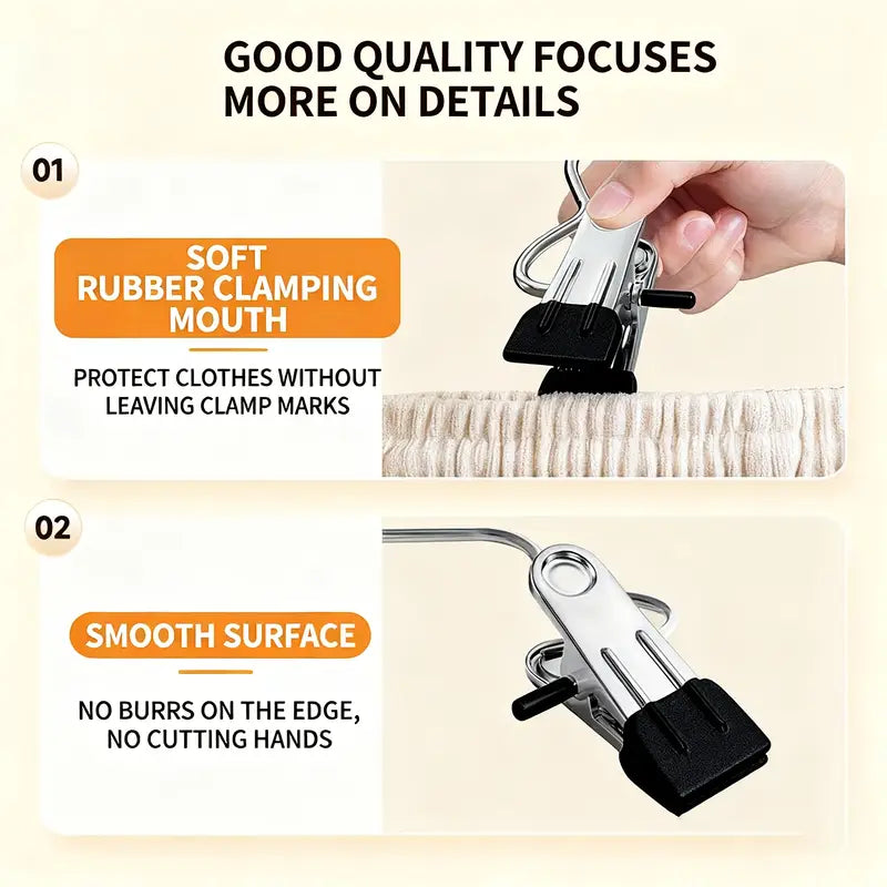 30 pcs Stainless Steel Clothes Pins Set