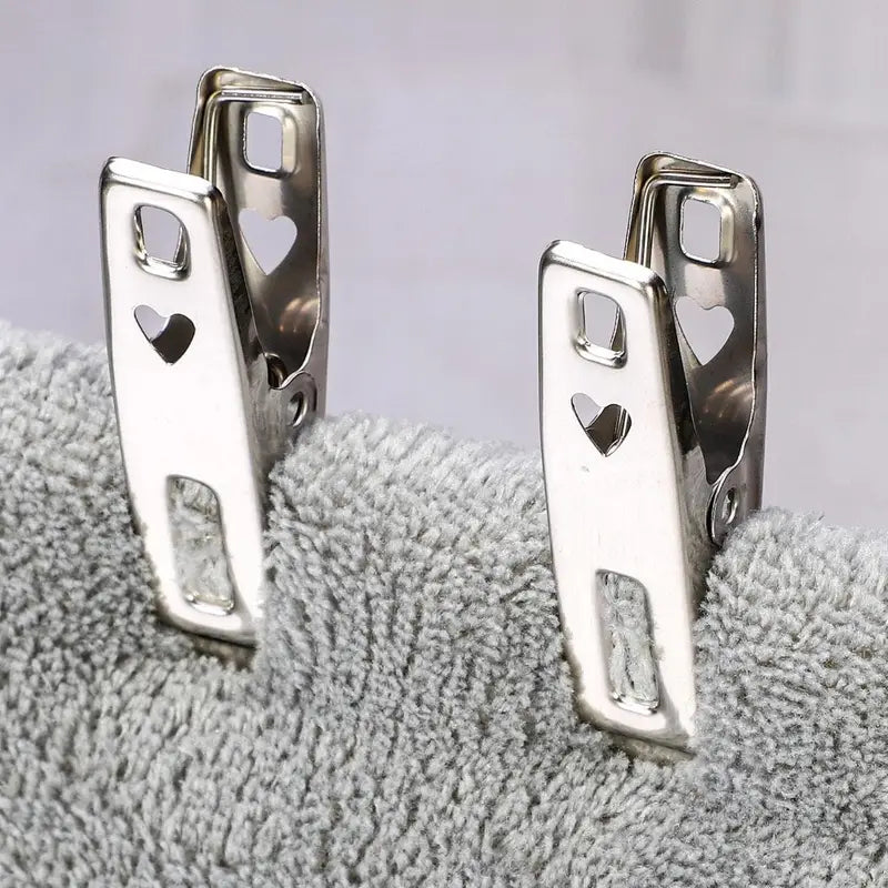 60 pcs Heavy-Duty Stainless Steel Clothes Pegs