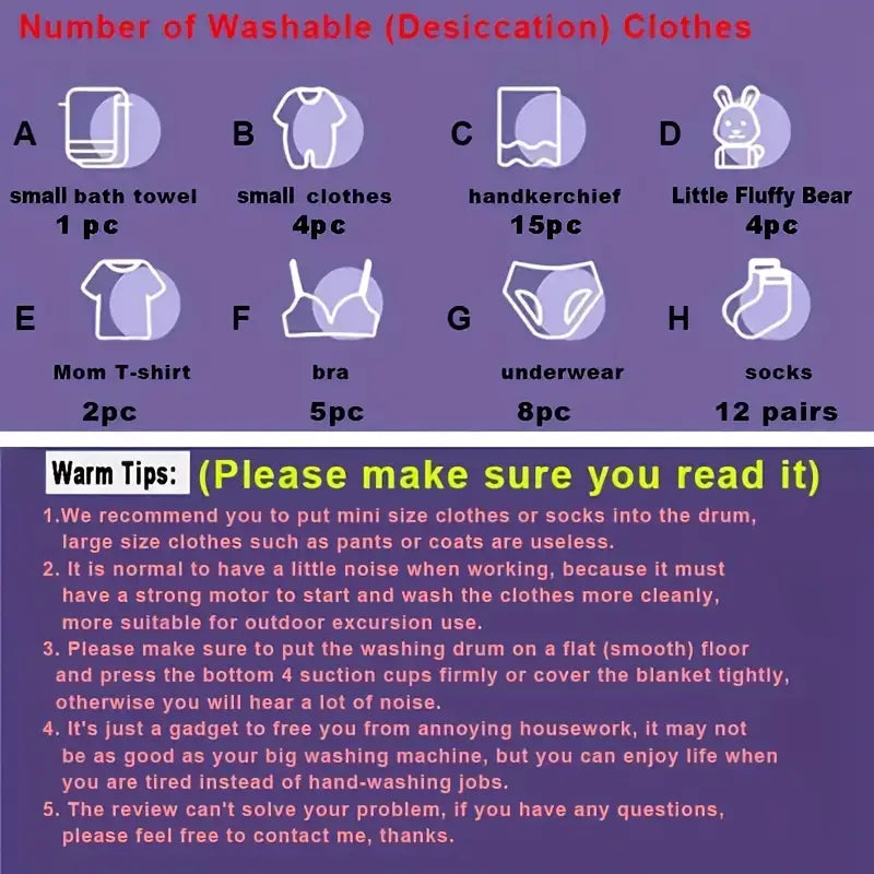 Portable Folding Washing Machine