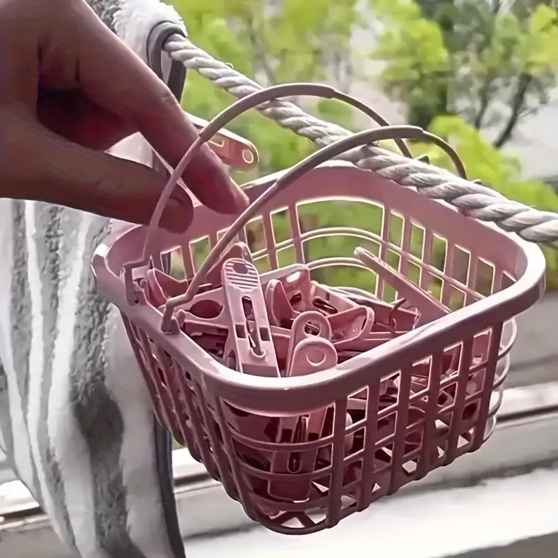 2pcs Set of 60 Durable Plastic Clothespins