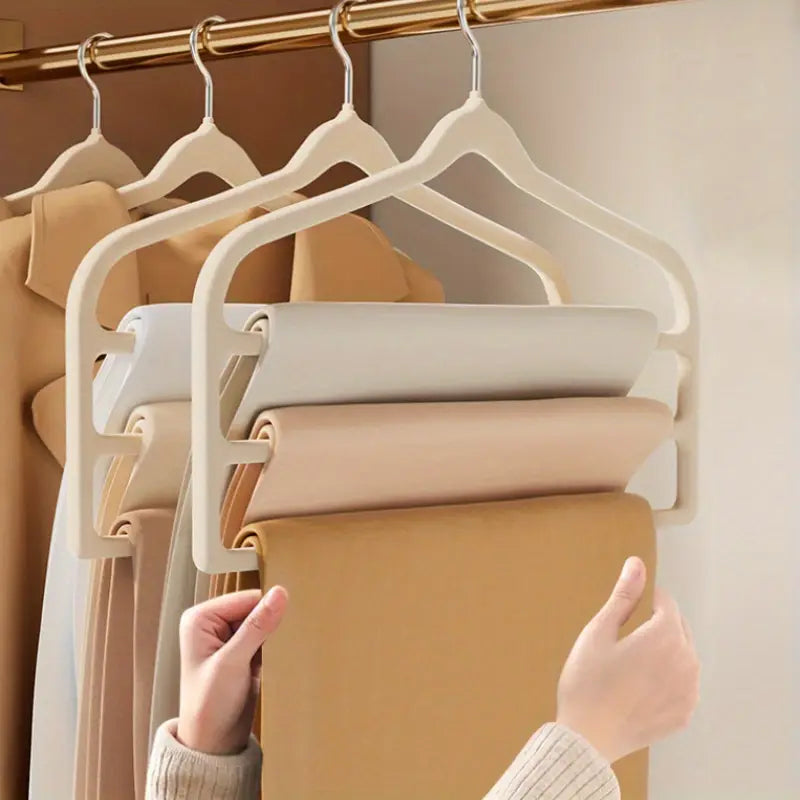 Flocking Pants hanger Rack 5 Pcs