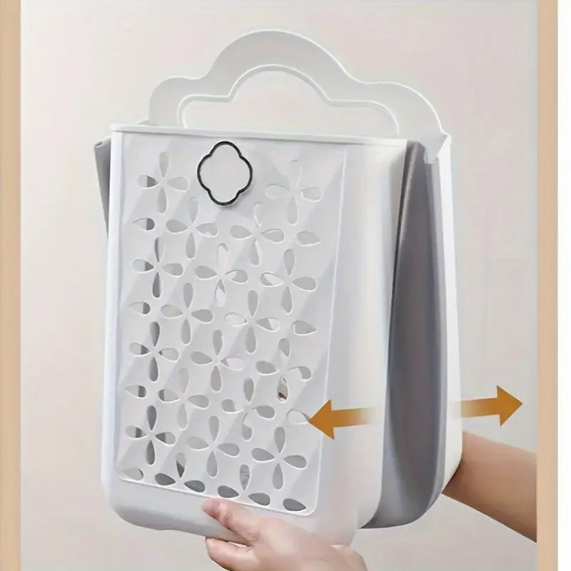 Space-Saving Foldable Laundry Basket