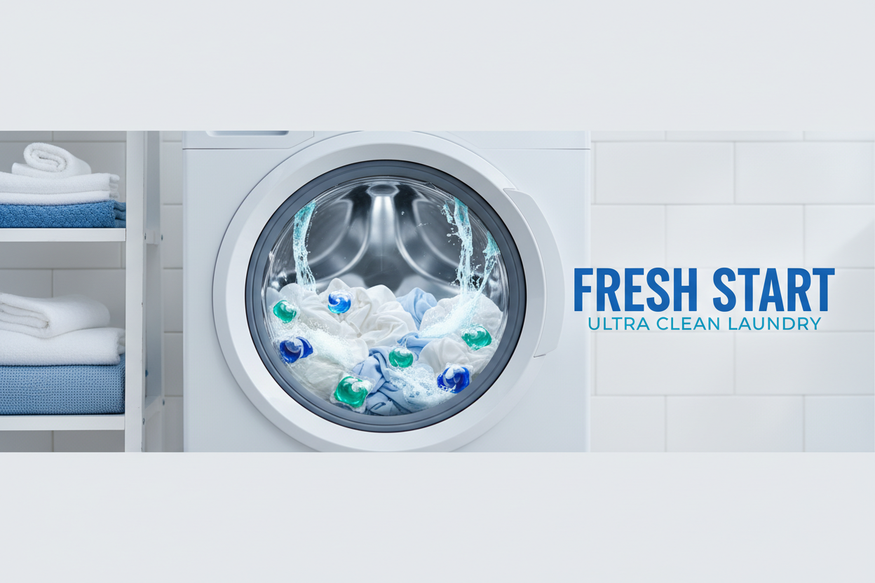 Laundry Pods in Washing Machine