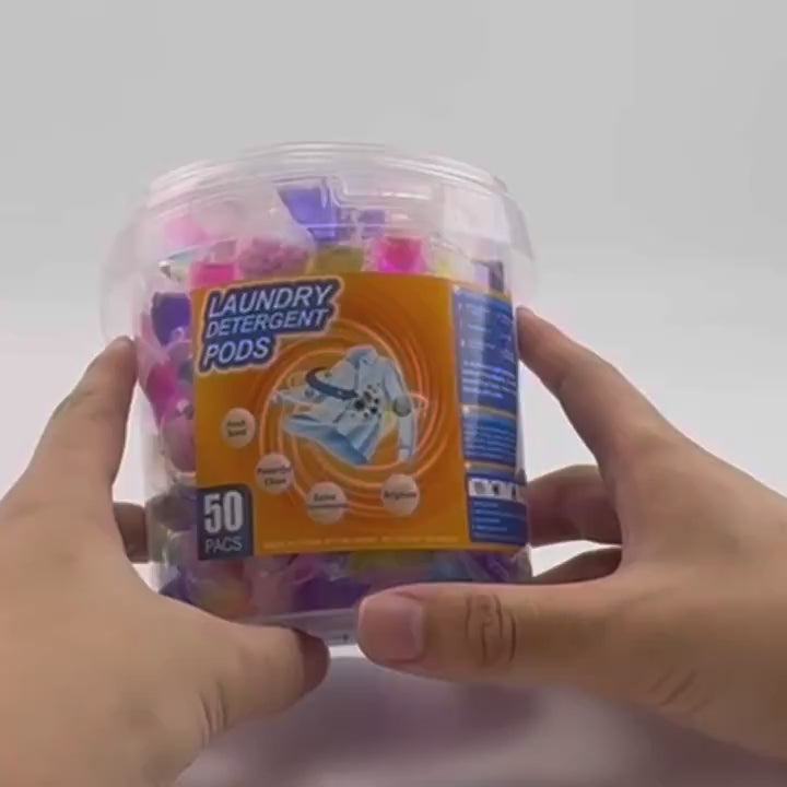 30/40/50 Laundry Detergent Pods Multi-Purpose Cleaner Fresh Natural Scent