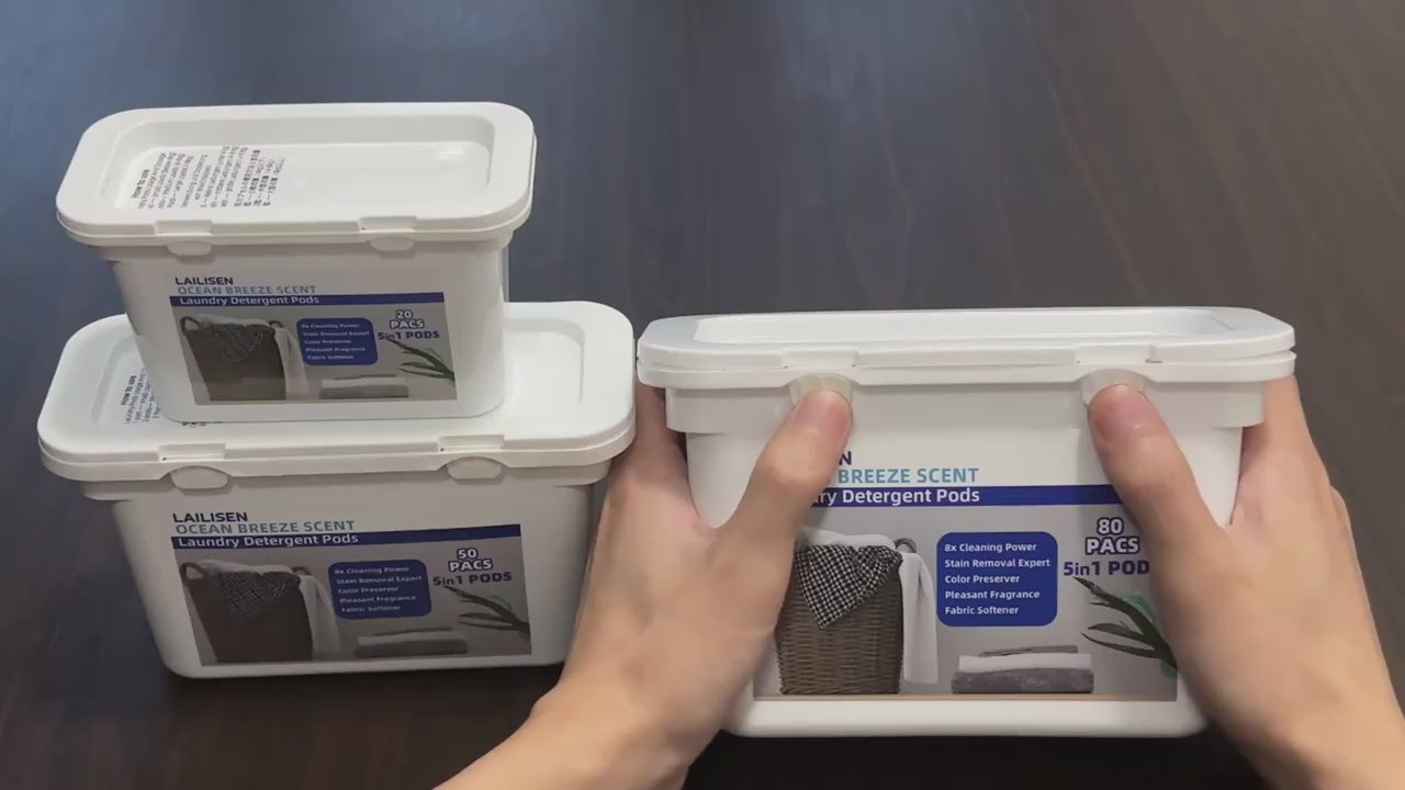 20/50/80 Laundry Detergent Capsules Fragrance Beads